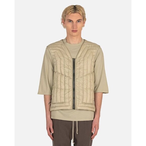 Rick Owens Other - Rick Owens Cargo Vest in Pearl 50 US 40 M New FW22 Strobe Goose Down